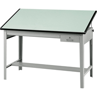Precision Drafting Table Base, 56-3/8" W x Grey Helyx Safety & Industrial Supplies
