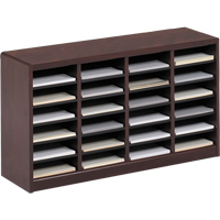 Casier &agrave; compartiments E-Z Stor pour documentation, Stationnaire, 24 fentes, Bois, 40" la x 11-3/4" p x 23" h Helyx Safety & Industrial Supplies