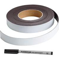&eacute;tiquette magn&eacute;tique inscriptible, Magn&eacute;tique, 600" lo x 1" la Helyx Safety & Industrial Supplies