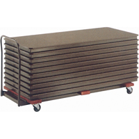 Chariots de table empilables plats, 74" la x 31,25" p x 36,25" h Helyx Safety & Industrial Supplies
