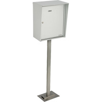 Boîtes de collection, Fixation Socle, 21" x 12-7/8", Aluminium Helyx Safety & Industrial Supplies