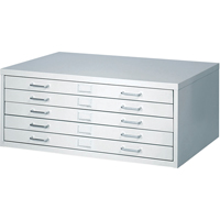 FacilTM Flat File Cabinets, 5 Drawers, 40" W x 26" D x 16-3/8" H Helyx Safety & Industrial Supplies