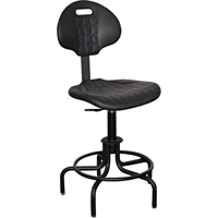 Tabouret avec dossier de s&eacute;rie 6000, Stationnaire, Ajustable Hauteur, Capacit&eacute; 250 lb Helyx Safety & Industrial Supplies