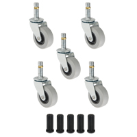 Steel Base Swivel Casters Helyx Safety & Industrial Supplies