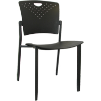 Chaises empilables MaxX StaxX, Polypropyl&egrave;ne, Hauteur 17-1/4", Capacit&eacute; 275 lb, Noir Helyx Safety & Industrial Supplies