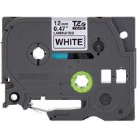Cartouches de ruban Tze, 12 mm x 26-1/4', Noir sur blanc Helyx Safety & Industrial Supplies