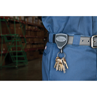 Porte-cl&eacute;s Super48, Polycarbonate, C&acirc;ble 48", Fixation Agrafe de ceinture Helyx Safety & Industrial Supplies