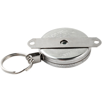 Porte-cl&eacute;s autor&eacute;tractables #487-HD, Chrome, C&acirc;ble 48", Fixation Support pour montage Helyx Safety & Industrial Supplies