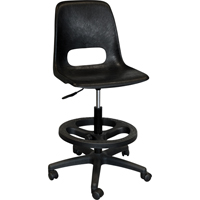 Tabouret avec dossier pour classe de s&eacute;rie 800, Mobile, Ajustable Hauteur, Capacit&eacute; 250 lb Helyx Safety & Industrial Supplies