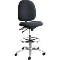 ESD (Electrostatic Dissipative) Shoptech Seating, Fabric, Blue, 275 lbs. Capacity Helyx Safety & Industrial Supplies