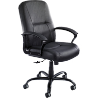 Chaises Serenity pour gens grands & costauds, Cuir, Noir, Capacit&eacute; 500 lb Helyx Safety & Industrial Supplies