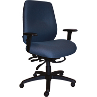 Chaises ergonomiques robustes Cierra , Tissu, Bleu, Capacit&eacute; 400 lb Helyx Safety & Industrial Supplies