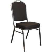Chaises empilables, Tissu, Hauteur 37", Capacit&eacute; 275 lb, Noir Helyx Safety & Industrial Supplies