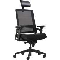 Chaises de bureau A-37 Activ, Mailles, Noir, Capacit&eacute; 275 lb Helyx Safety & Industrial Supplies