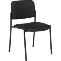 Chaises sans accoudoirs empilables, Tissu, Hauteur 32", Capacit&eacute; 300 lb, Noir Helyx Safety & Industrial Supplies