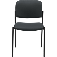 Chaises sans accoudoirs empilables, Tissu, Hauteur 32", Capacit&eacute; 300 lb, Charbon Helyx Safety & Industrial Supplies