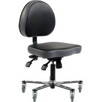 Chaise ergonomique &agrave; inclinaison r&eacute;glable SF180, Mobile, Ajustable Hauteur Helyx Safety & Industrial Supplies