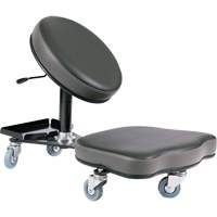 Chaise ergonomique Flex, Vinyle, Noir/gris Helyx Safety & Industrial Supplies