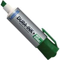 Marqueur &agrave; encre Dura-Ink WashAway, Vert, Pointe Ciseau Helyx Safety & Industrial Supplies