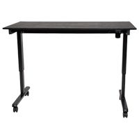 Bureau ajustable pour travail debout, , 45-1/4" h x 29-1/2" p, Noir Helyx Safety & Industrial Supplies
