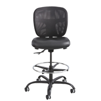 Tabouret robuste Vue, Vinyle, Noir, Capacit&eacute; 350 lb Helyx Safety & Industrial Supplies