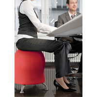 Chaise sph&eacute;rique Zenergy, Tissu, Rouge, Capacit&eacute; 250 lb Helyx Safety & Industrial Supplies