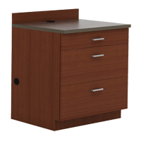 Armoire modulaire de base, 3 tiroirs, 36" la x 25" p x 39" h, Acajou Helyx Safety & Industrial Supplies