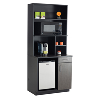 Armoire modulaire, M&eacute;lamine, 39" h x 36" la x 25" P, Nuit d'Asie/noir Helyx Safety & Industrial Supplies
