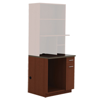 Armoire modulaire, M&eacute;lamine, 39" h x 36" la x 25" P, Acajou Helyx Safety & Industrial Supplies