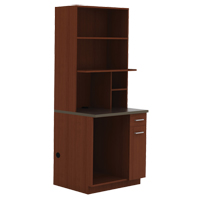 Armoire modulaire, M&eacute;lamine, 39" h x 36" la x 25" P, Acajou Helyx Safety & Industrial Supplies