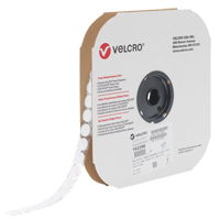 Attache Velcoin, Boucle, 3/4" dia., Adh&eacute;sif, Blanc Helyx Safety & Industrial Supplies