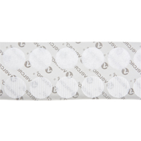 Attaches en jeton, Boucle et crochet, 3/4" dia., Adh&eacute;sif, Blanc Helyx Safety & Industrial Supplies