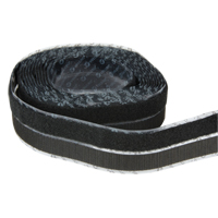Attache, Boucle et crochet, 15' x 3/4", Adh&eacute;sif, Noir Helyx Safety & Industrial Supplies