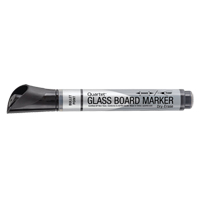 Premium Glass Dry-Erase Markers, Black, Bullet Tip Helyx Safety & Industrial Supplies