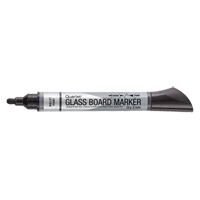Premium Glass Dry-Erase Markers, Black, Bullet Tip Helyx Safety & Industrial Supplies