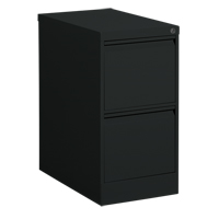 Classeur vertical, Acier, 2 tiroirs, 15-1/7" la x 25" p x 29" h, Noir Helyx Safety & Industrial Supplies