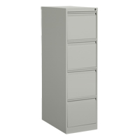Vertical Filing Cabinet, Steel, 4 Drawers, 15-1/7" W x 25" D x 52" H, Grey Helyx Safety & Industrial Supplies