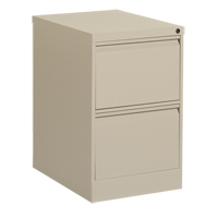 Classeur vertical, Acier, 2 tiroirs, 18-1/7" la x 25" p x 29" h, Beige Helyx Safety & Industrial Supplies
