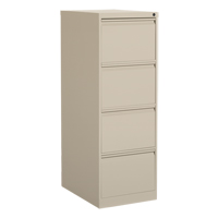 Classeur vertical, Acier, 4 tiroirs, 18-1/7" la x 25" p x 52" h, Beige Helyx Safety & Industrial Supplies