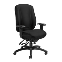 Chaise Overtime &agrave; dos &eacute;lev&eacute;, Tissu, Noir, Capacit&eacute; 300 lb Helyx Safety & Industrial Supplies