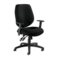 Chaise d'op&eacute;rateur Six 31, Tissu, Noir, Capacit&eacute; 250 lb Helyx Safety & Industrial Supplies