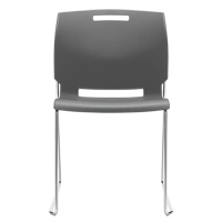 Chair, Plastic, 32-1/2" High, 300 lbs. Capacity, Grey Helyx Safety & Industrial Supplies