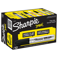 Marqueur permanent King Size, Noir, Pointe Ciseau Helyx Safety & Industrial Supplies