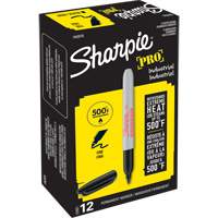 Marqueur permanent Pro, Noir, Pointe Fin Helyx Safety & Industrial Supplies