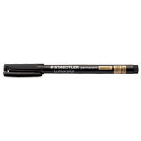 Marqueur permanent Lumocolor, Noir, Pointe Fin Helyx Safety & Industrial Supplies
