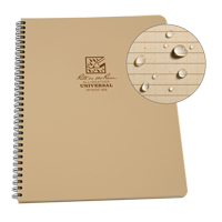 Carnet de notes de poche &agrave; spirale lat&eacute;rale, Couverture souple, Havane, 64 Pages, 4-5/8" , 7"  Helyx Safety & Industrial Supplies
