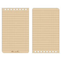 Carnet de notes de poche &agrave; spirale, Couverture souple, Havane, 100 Pages, 3" , 5"  Helyx Safety & Industrial Supplies