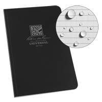 Livre reli&eacute; Field-Flex, Couverture souple, Noir, 128 Pages, 4-5/8" , 7-1/4"  Helyx Safety & Industrial Supplies