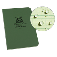 Livre m&eacute;mo, Couverture souple, Vert, 112 Pages, 3-1/2" , 5"  Helyx Safety & Industrial Supplies
