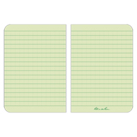 Livre m&eacute;mo, Couverture souple, Havane, 112 Pages, 3-1/2" , 5"  Helyx Safety & Industrial Supplies